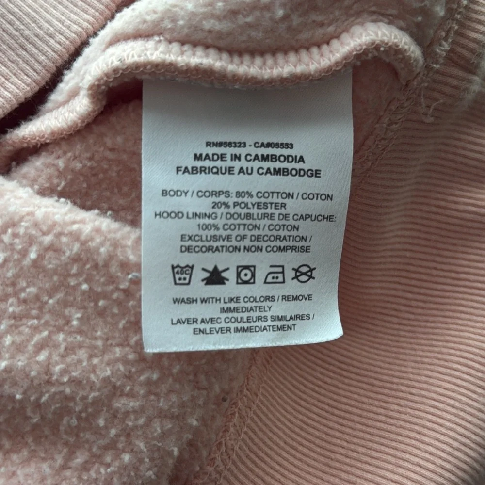 Nike Cropped Soft Pink Hoodie